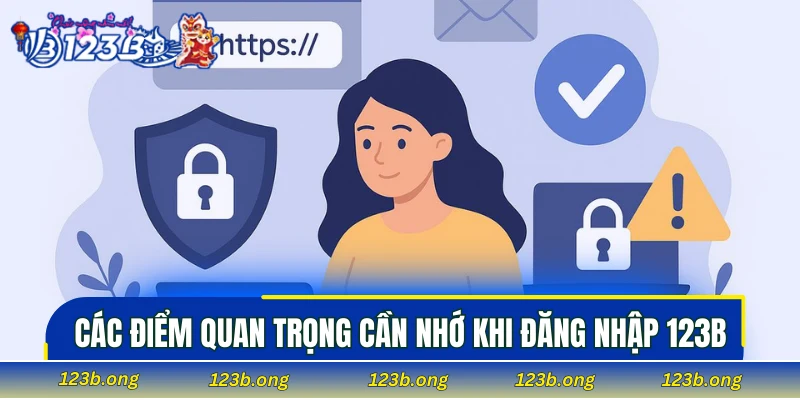 Các điểm quan trọng cần nhớ khi đăng nhập 123B