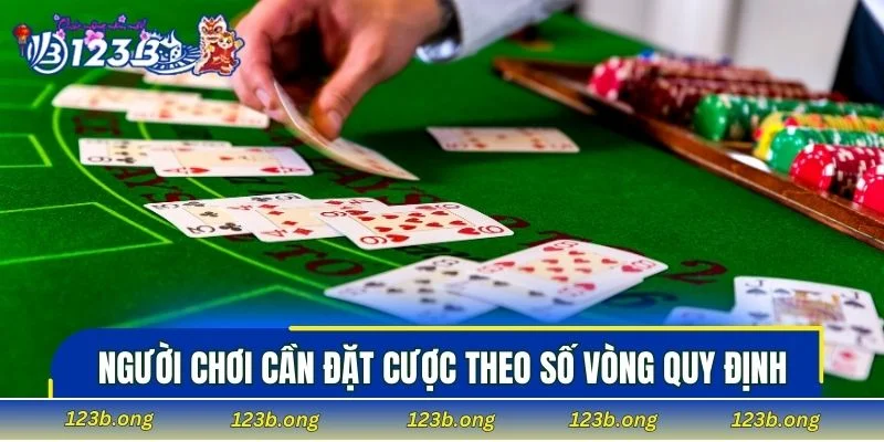 Người chơi cần đặt cược theo số vòng quy định