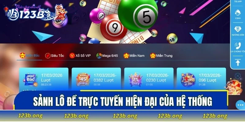 Sảnh lô đề trực tuyến hiện đại của hệ thống